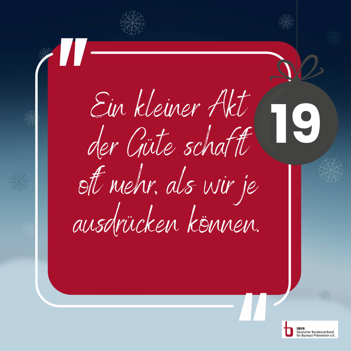 🎁 TÜRCHEN 19 – Die Kraft der kleinen Gesten