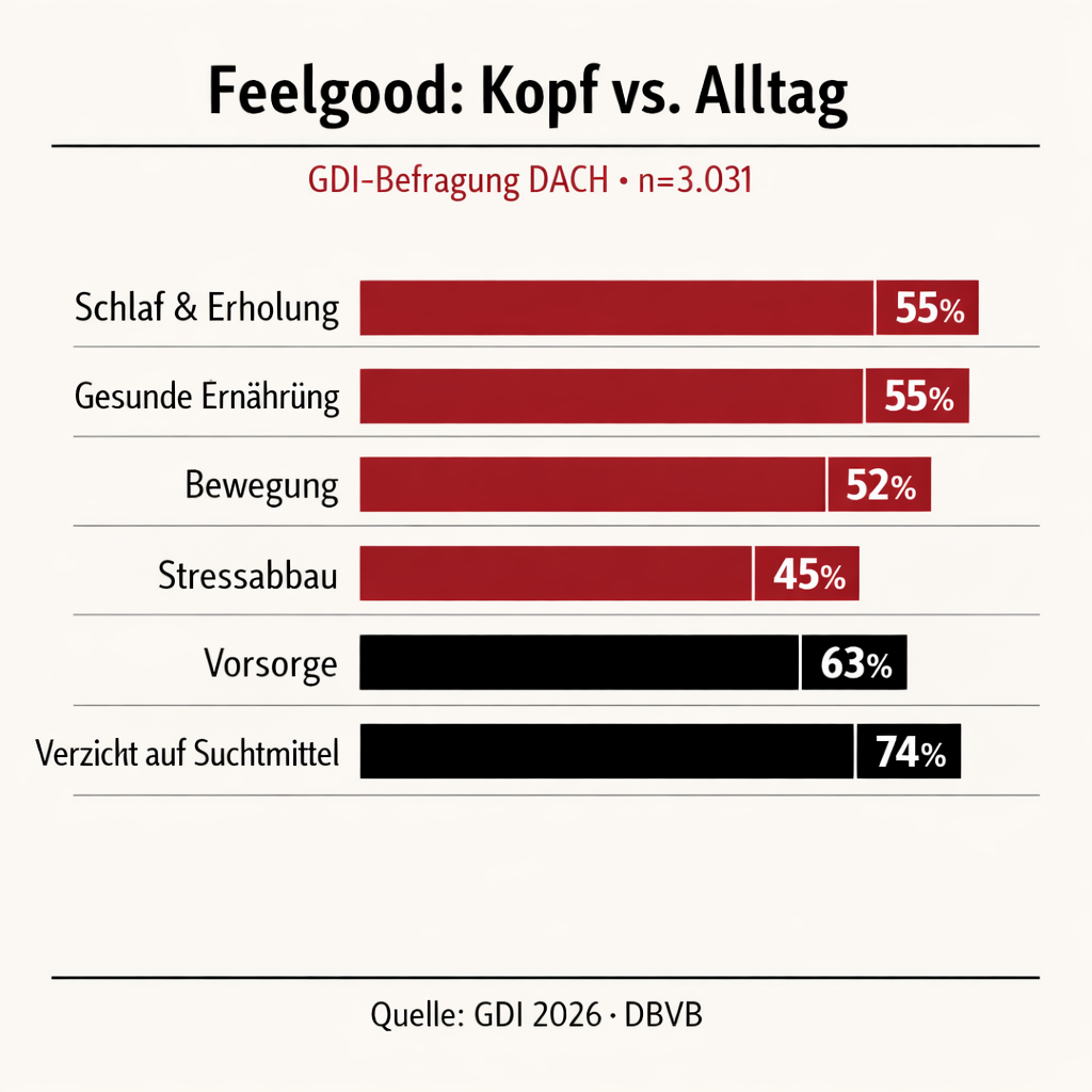 Feelgood: Kopf vs. Alltag